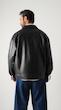  black leather jacket with pockets