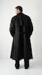 single-cape black trenchcoat