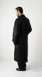 single-cape black trenchcoat