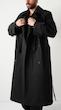 single-cape black trenchcoat