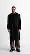 black classic wool overcoat