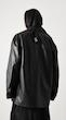 black leather coat