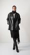 black leather coat