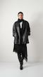 black leather coat