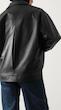 black leather jacket with pockets