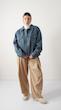 washed light blue denim jacket
