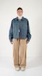 washed light blue denim jacket