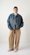 washed light blue denim jacket