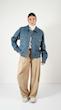 washed light blue denim jacket