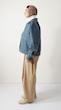 washed light blue denim jacket