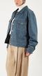 washed light blue denim jacket