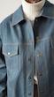 washed light blue denim jacket