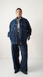 dark blue denim jacket