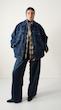 dark blue denim jacket