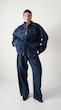 dark blue denim jacket