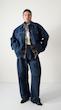 dark blue denim jacket