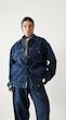 dark blue denim jacket
