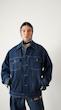 dark blue denim jacket