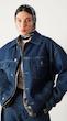 dark blue denim jacket