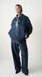 dark blue denim jacket