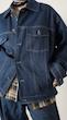 dark blue denim jacket