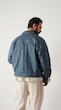 washed light blue denim jacket