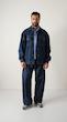dark blue denim jacket