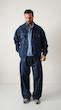 dark blue denim jacket