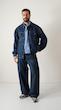 dark blue denim jacket