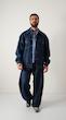 dark blue denim jacket