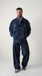 dark blue denim jacket