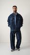 dark blue denim jacket