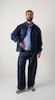 dark blue denim jacket