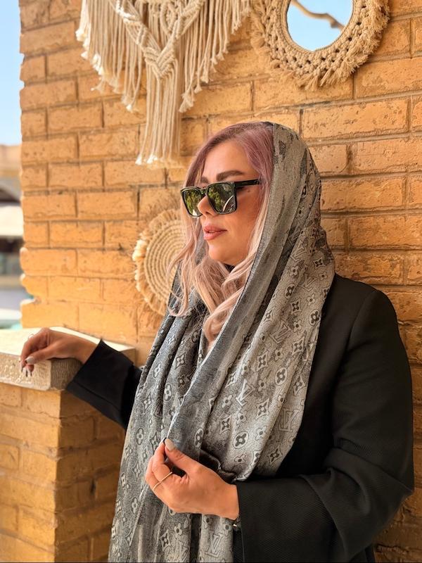 شال ابریشم ژاکارد ترک