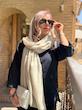 شال لینن با کیفیت ساده