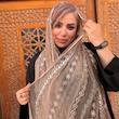 شال حریر شیفون نگین دار star (وارداتی)