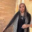 شال تور طرحدار دور دانتل