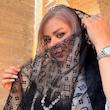شال تور طرحدار دور دانتل