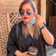 مینی اسکارف طرحدار دور دانتل سه گوش