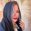 شال کریشه نگین دار دور دانتل 