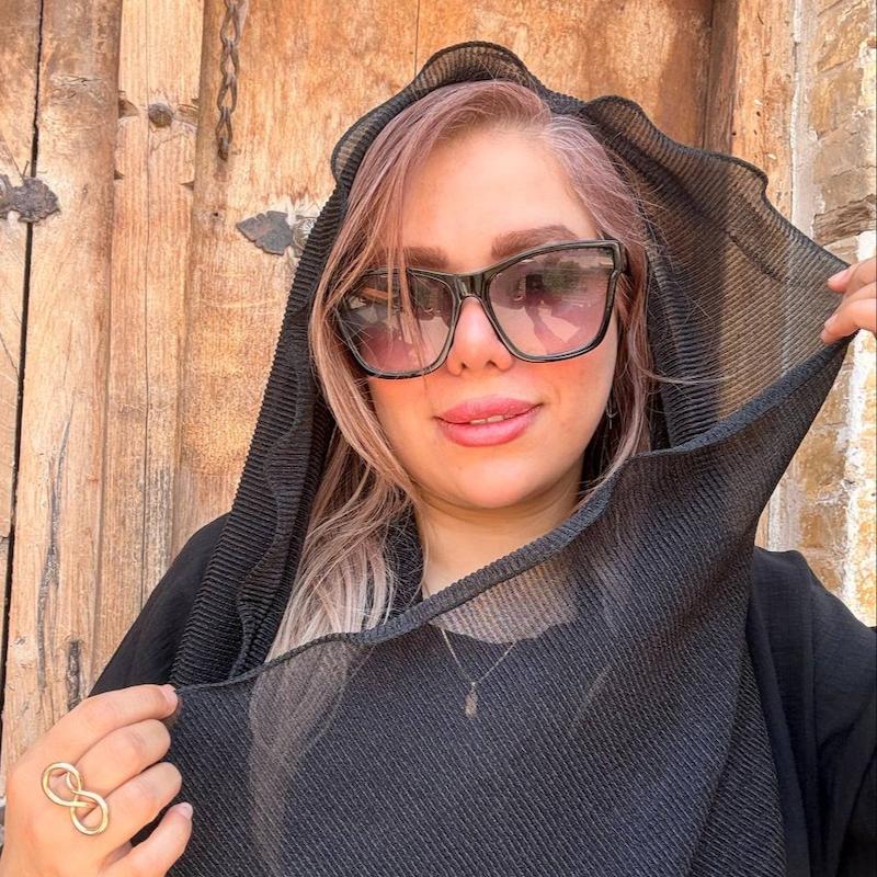 شال حریر شنی وارداتی ROSE