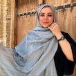 شال حریر شیشه ای وارداتی  romina 