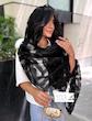 شال مشکی طرحبندی🖤