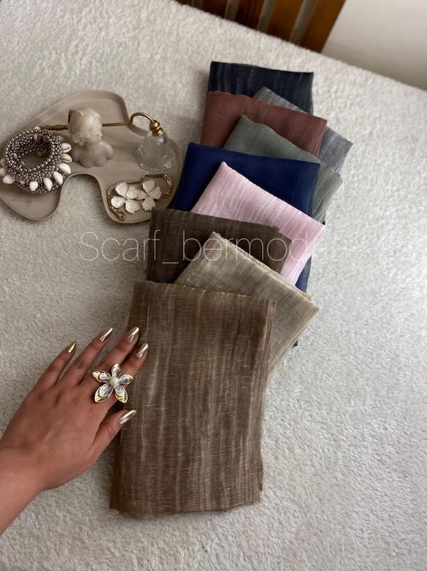 شال لینن ابریشم ✨