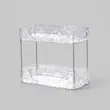 استند دوطبقه شفاف 