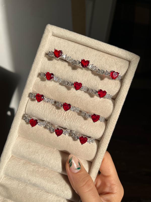 انگشتر چری فول نگین