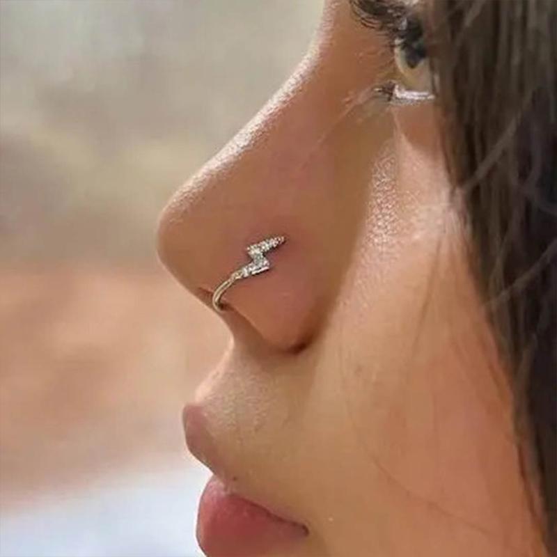 پیرسینگ فیک بینی جواهری 