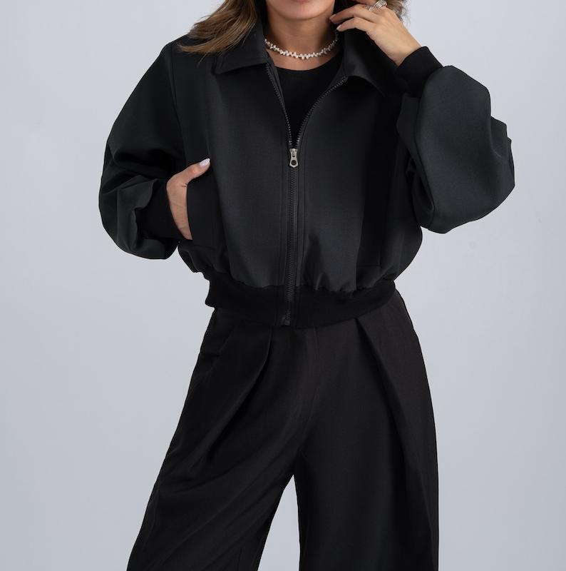 Crop coat