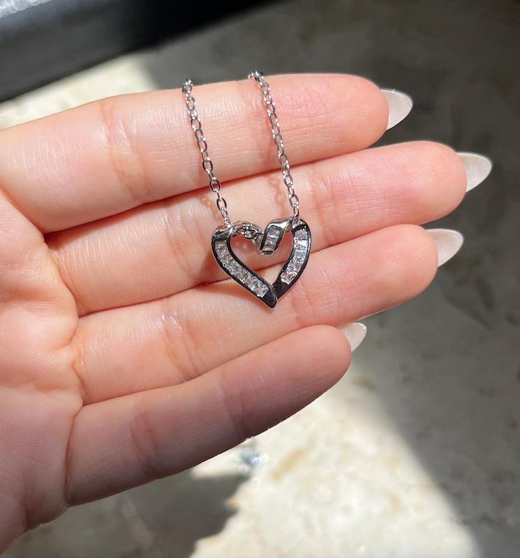 گردنبند قلب سوارسکی