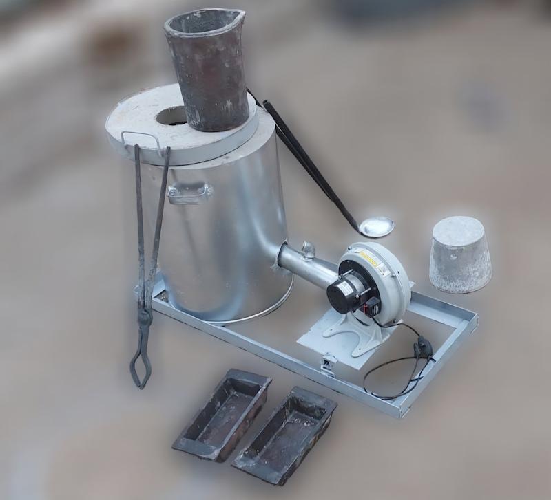 کوره ذوب ۱۰ کیلوگرمی با بوته A20 چدنی(پک کامل+ پشتیبانی)